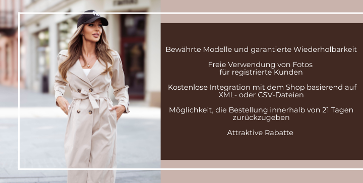 Erkunden Sie FAQs bei Hurtownia Kesi Odzieży Damskiej für Antworten auf Ihre Fragen zu unserem Damenbekleidungsgroßhandel. Erhalten Sie Informationen zu Bestellungen, Produkten und mehr.