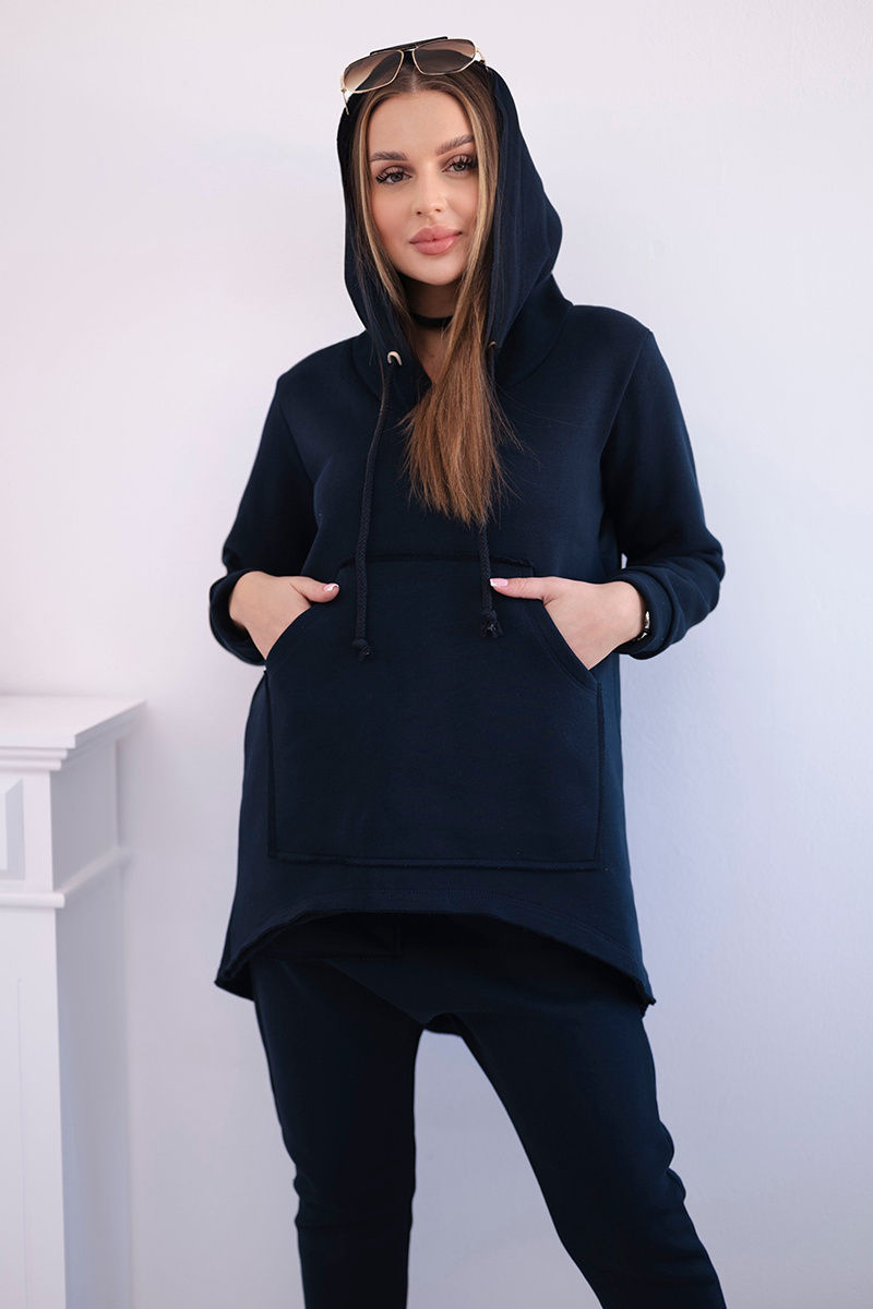 Set with pants Baggy navy blue. Komplety. HurtowniaKesi Women's
