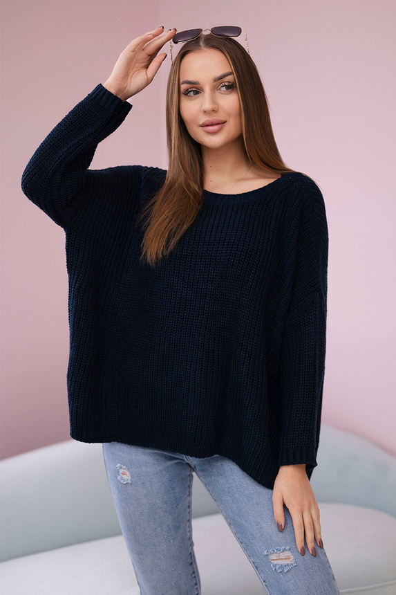 navy blue oversized sweater