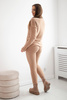 Alpaca sweater set two-piece camel