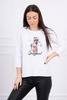 Blouse with print Original white
