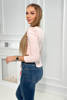 Blouse with puff sleeves powdered pink
