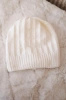 Cap with fleece Anna K238 ecru