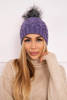 Cap with fleece Daria K217 purple