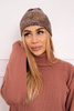 Cap with mohair Panterka K233 cappuccino