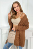 Cardigan sweater with pockets Camel