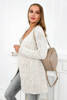 Cardigan sweater with pockets light beige