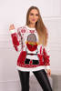 Christmas sweater with Santa Claus ecru