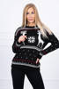 Christmas sweater with reindeer black