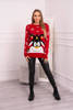 Christmas sweater with reindeer red