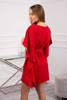 Dress batwings Oversize red