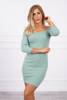Dress fitted - ribbed dark mint