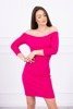 Dress fitted - ribbed fuchsia
