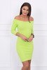 Dress fitted - ribbed kiwi