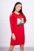 Dress with Love print red