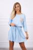 Dress with sequin pocket azure