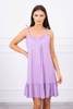 Dress with thin straps purple