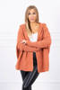 Hooded sweater with batwing sleeve dark apricot