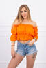 Off-the-shoulder blouse orange
