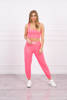 Set of top+pants pink neon