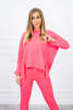 Set with an oversize blouse pink neon