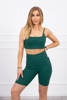 Set with high-waisted pants green