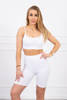 Set with high-waisted pants white