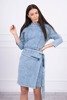 Stretched denim dress with an envelope bottom S/M-L/XL