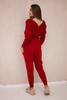 Sweater set two-piece red