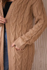Sweater with hood and pockets camel