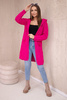 Sweater with hood and pockets fuchsia