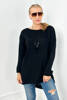 Sweater with necklace black