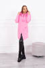 Tunic with envelope front Oversize light pink