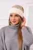 Women's cap Feba K330 ecru+beige
