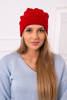Women's cap Leonia K342 red