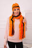 Women's set with a shawl Kornelia K334 orange