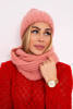Women's set with thick ribs P100 pink