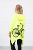 Fahrraddruck Sweatshirt gelb neon
