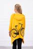 Senf bedrucktes Fahrrad-Sweatshirt