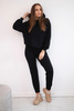 Sweatshirt-Set mit Kapuze schwarz