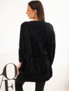 A sweater women's Plus Size with V-neck black