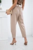 Summer Punto trousers with leg closure light camel