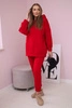 Insulated set with hoodie red