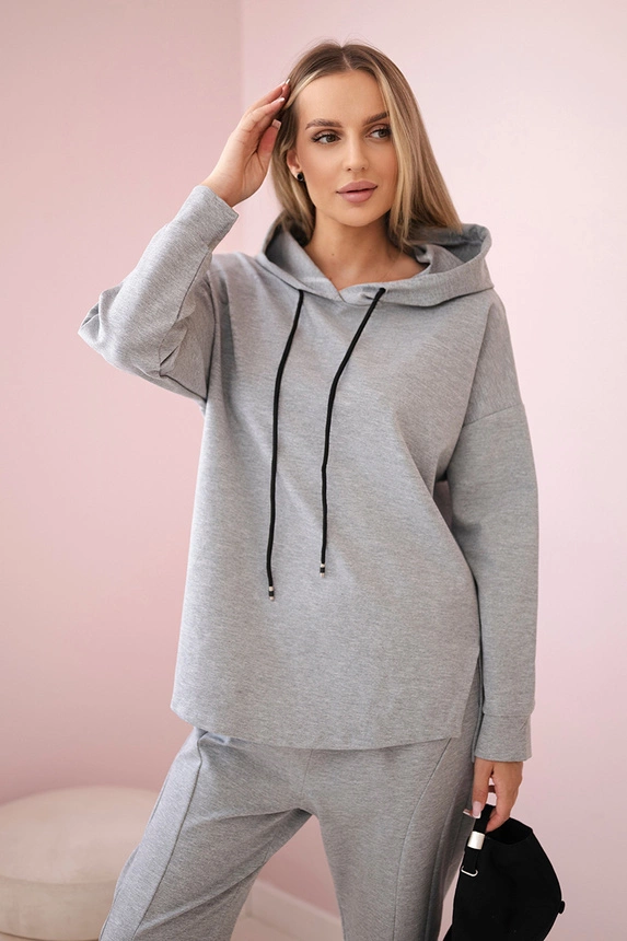 Set Punto Milano Winter hoodie + pants grey