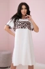 Kleid mit Leopardenmuster ecru