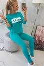 Karalienės spausdintas rinkinys žalias