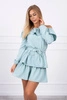 Off-the-shoulder dress with tie at the waist mint