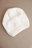 Women's winter wool hat with decorative embossing K474 white