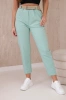 Trousers with wide belt mint