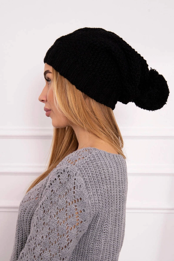 Cap with fleece Justyna K253 black